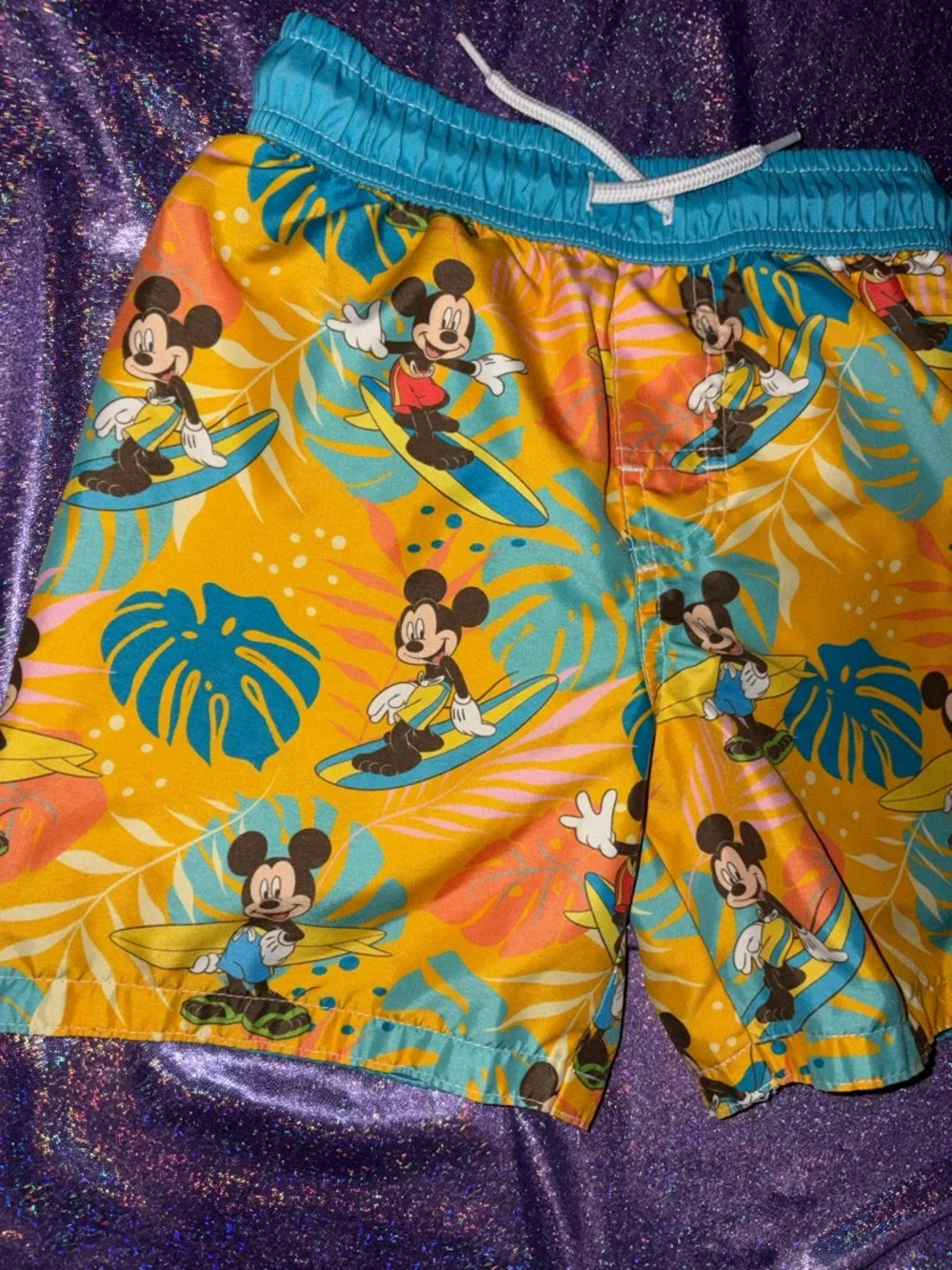 Mickey Mouse Hawaiian Swim Trunks